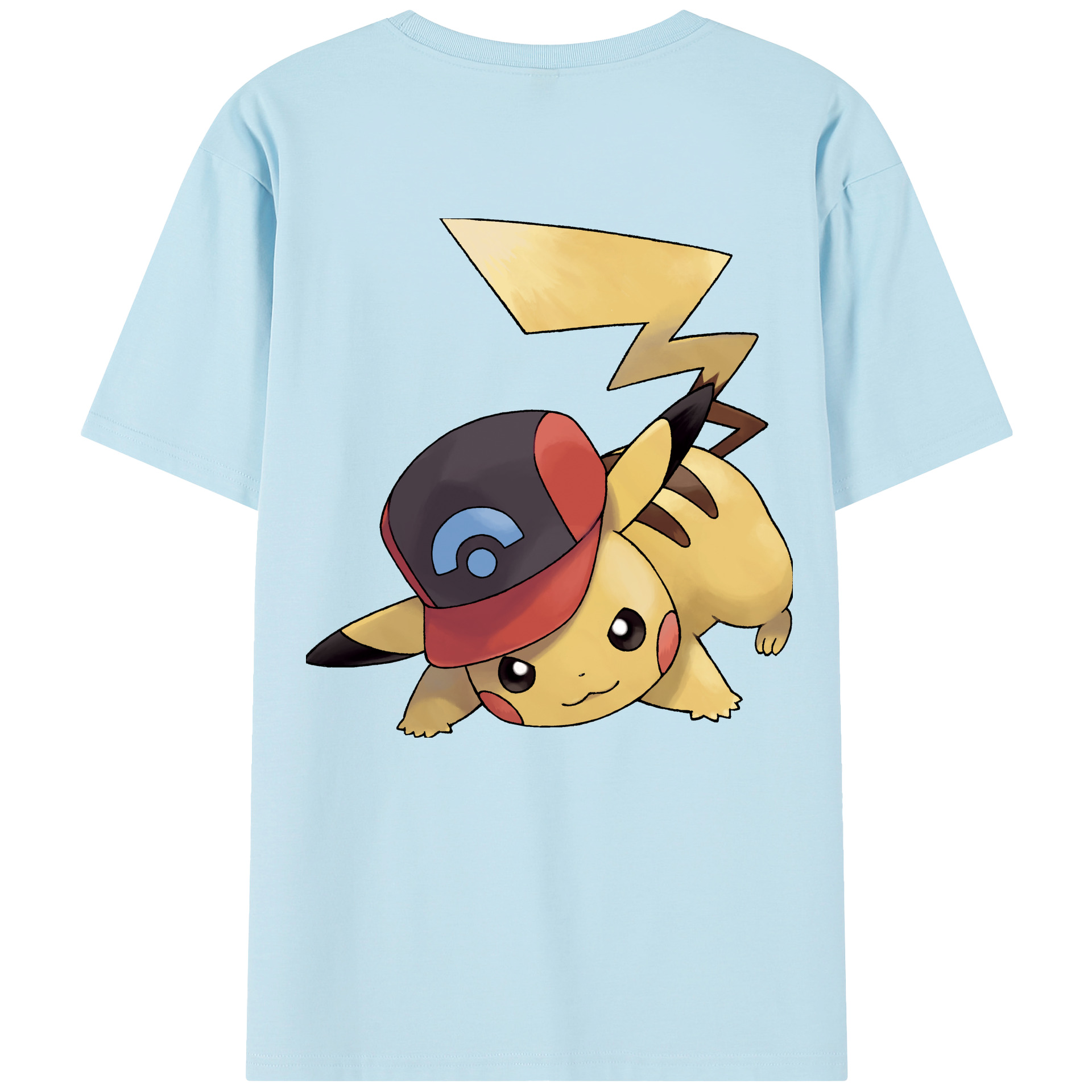 （画像用） ポケットモンスター Pokémon 綿100％半袖Tシャツ（背面プリント）